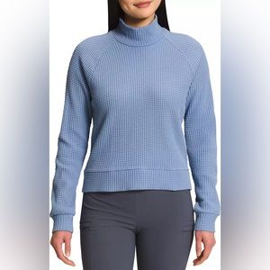 THE NORTH FACE waffle knit mock neck sweater